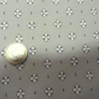 Gabardine coton lycra motif fleurs provencales fond beige 3 