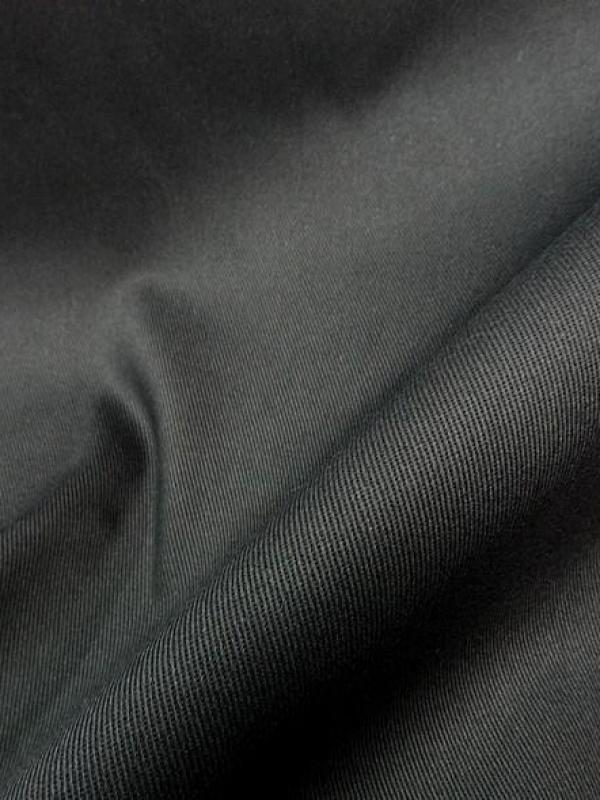 Gabardine coton serge noire 1