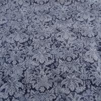 Gabardine motif classique fond bleu de prusse et guede 2 