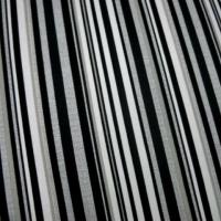 Gabardine rayee blanc noir gris 1