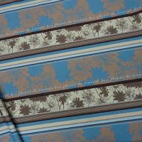 Gabardine rayee fleurie les fleurs du bonheur 2