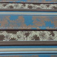 Gabardine rayee fleurie les fleurs du bonheur 3