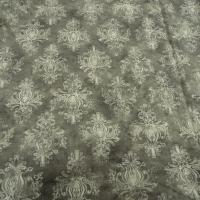 Gabardine taupe marbree motif baroque 1 