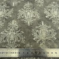 Gabardine taupe marbree motif baroque 2 