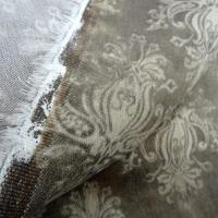 Gabardine taupe marbree motif baroque 3 