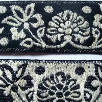 Galon albus coton melange noir et blanc creme 4 