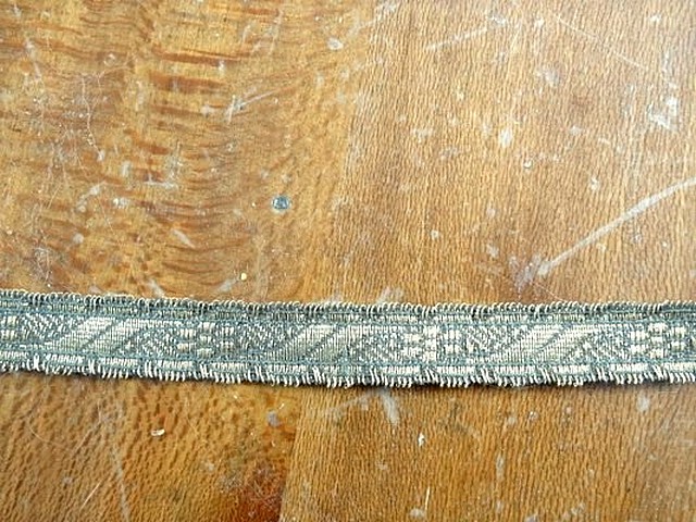 Galon art deco vieil or et gris 1