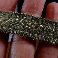 Galon art deco vieil or et gris 3