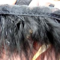 Galon boa plumes noires 2 