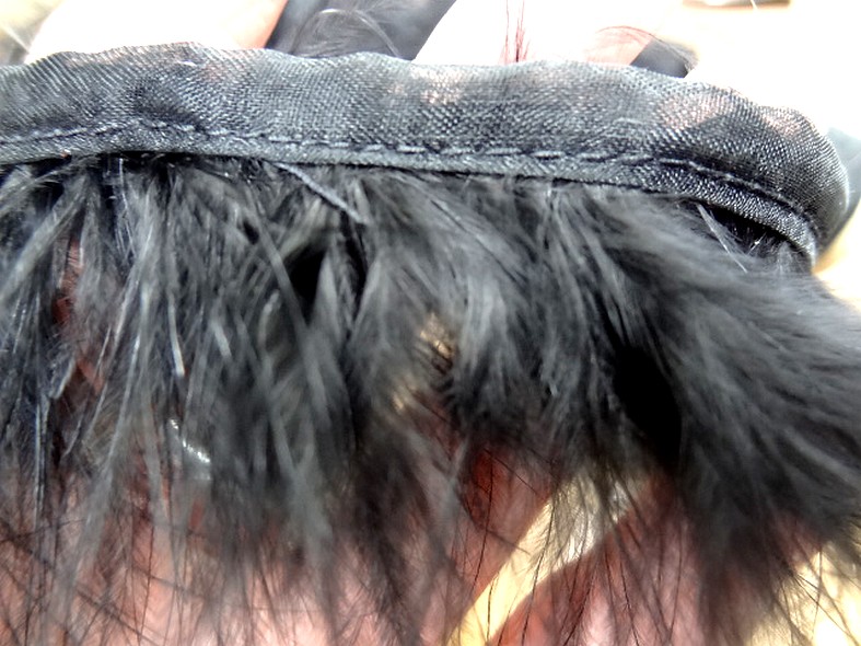 Galon boa plumes noires 2