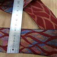 Galon bordeaux feuillage multicolore 2