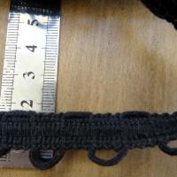 Galon brides en coton passe lacet noir 2