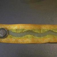 Galon brode fleuve jaune soleil 1 