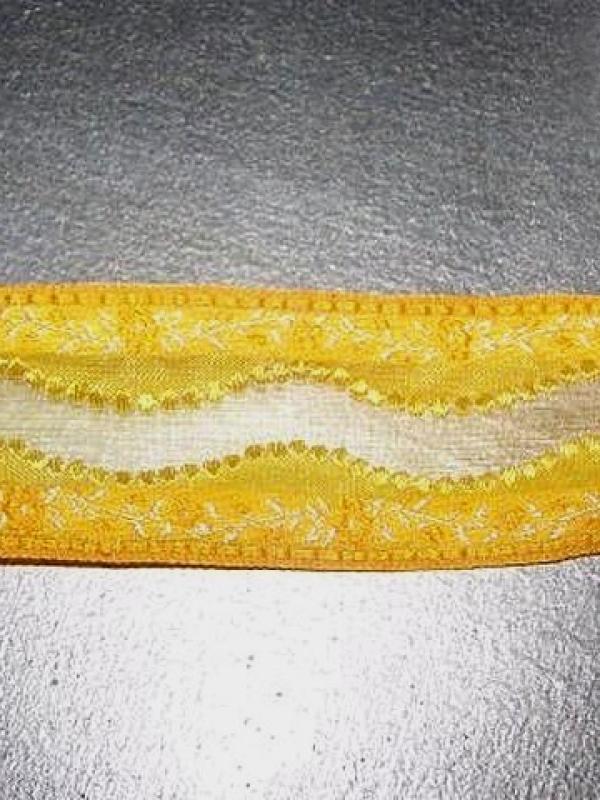Galon brode fleuve jaune soleil 2 