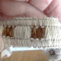 Galon cache cache beige clair et caramel 01 3