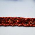 Galon colibri velours chenille corail 1