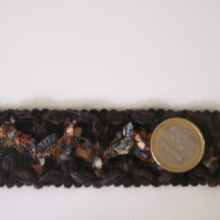 Galon colibri velours chenille noir 2 
