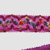 Galon colibri velours chenille prune 3