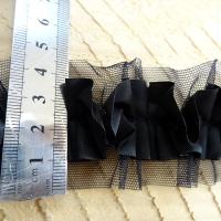 Galon colombine resille et satin noir 2 