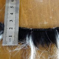 Galon cruella noir blanc en laine 1