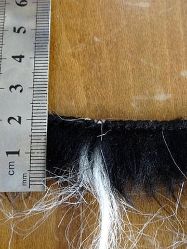 Galon cruella noir blanc en laine 1 