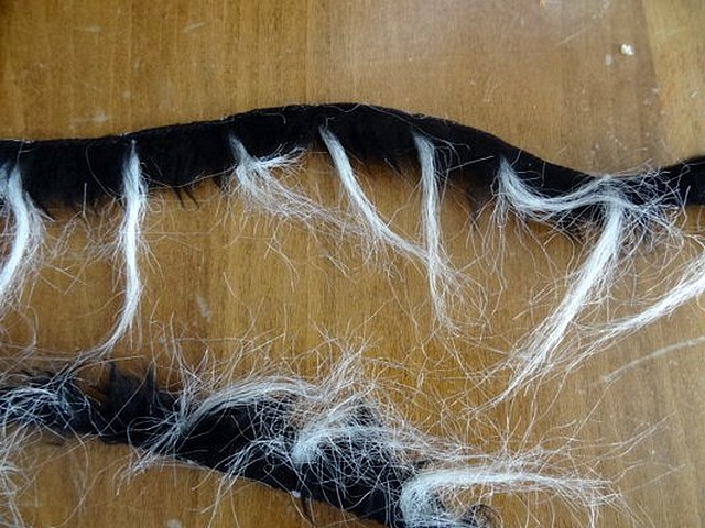 Galon cruella noir blanc en laine 3 