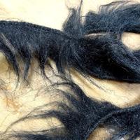 Galon cruella noir fausse fourrure 1