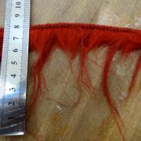 Galon cruella rouge fausse fourrure 2 