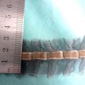 Galon d organza bouillonnant beige gris 2