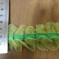 Galon d organza bouillonnant vert anis 2 