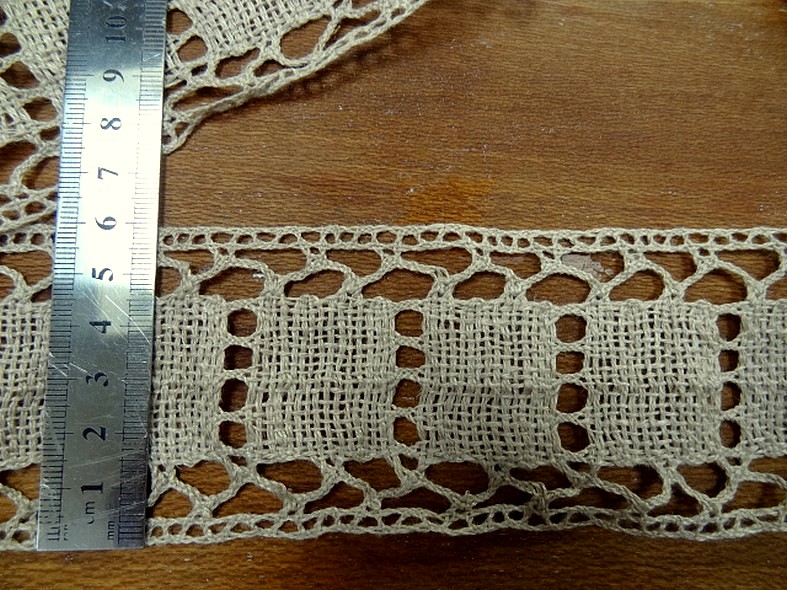 Galon dentelle de lin naturel 2