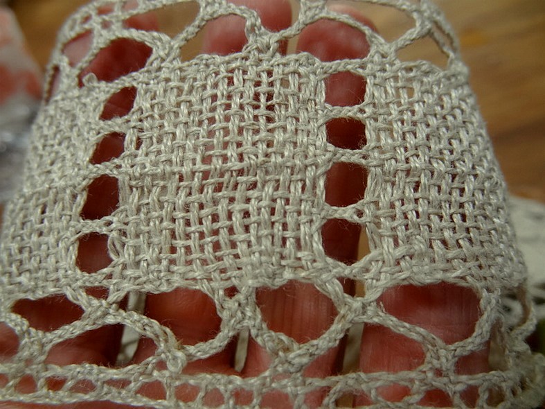 Galon dentelle de lin naturel 3