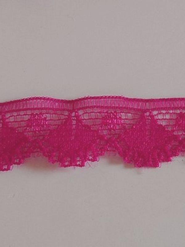 Galon dentelle fine fuchsia 3 