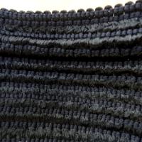 Galon elastique en fils rayonne et viscose noir 3 