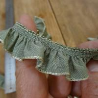 Galon elastique en taffetas vert de gris 3