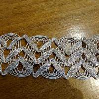 Galon elfique metal or blanc 2 
