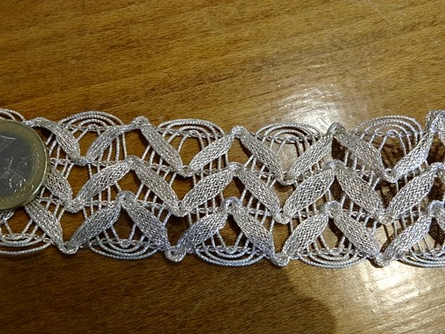 Galon elfique metal or blanc 2