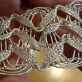 Galon elfique metal or blanc 3 