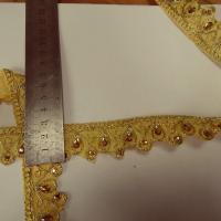 Galon festonne dore a strass 3 