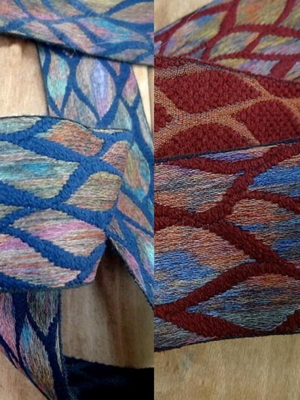 Galon feuillage multicolore 1 