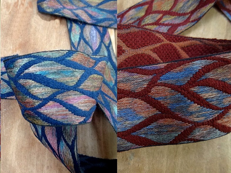 Galon feuillage multicolore 1