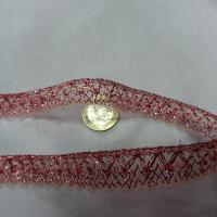 Galon fils lurex framboise 2