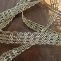 Galon fils metal or clair tresses aeres 1
