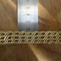 Galon fils metal or clair tresses aeres 2