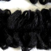 Galon frange froufrou laine bouclee noire 3