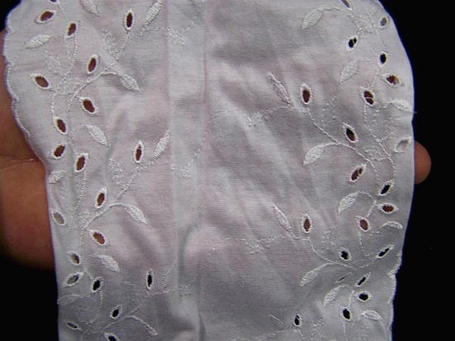 Galon jersey coton finition broderie anglaise blanc 3
