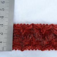 Galon laine et velours groseille 2