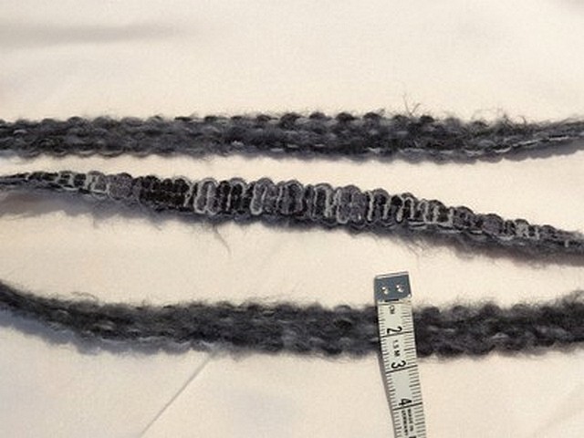 Galon laine melangee gris chine 1