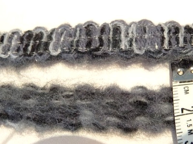 Galon laine melangee gris chine 3