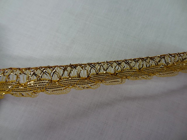 Galon lurex or jaune 2